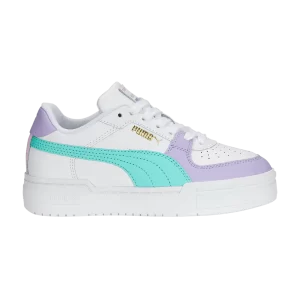 Puma CA Pro Jr 'Block - White Vivid Violet' Sneakers White/Bright purple/Mint 392004 02