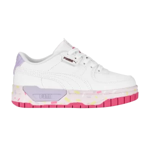 Puma Cali Dream Crush Little Kid 'White Pearl Pink' Sneakers White/Pearl Pink/Bright Purple 389664 01