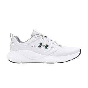 Under Armor Charged Commit 4 'White Forest Green' Sneakers White/Mod Grey/Forest Green 3026017 106