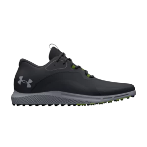 Under Armor Charged Draw 2 Spikeless Golf 'Black Steel' Sneakers Black/Steel 3026399 001