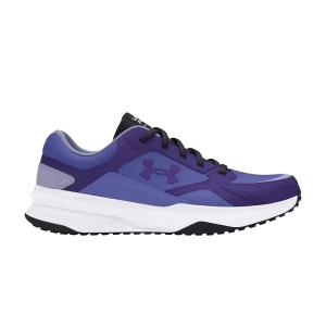 Under Armor Charged Edge Leather 'Starlight White' Sneakers Starlight/Deep periwinkle/White 3028375 500