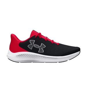 Under Armor Charged Pursuit 3 GS 'Big Logo - Black Red' Black/Red 3026695 001