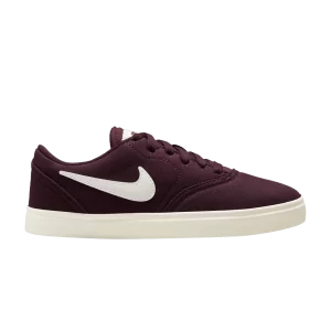 Nike Check Canvas SB GS 'Burgundy Crush' Sneakers Burgundy Collapse/Sail 905373 603