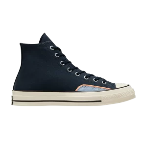 Converse Chuck 70 High '90s Sport Sneakers - Black Blue' Into The Void Black A08573C