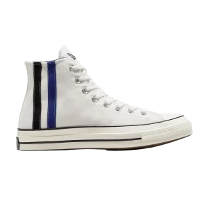 Converse Chuck 70 High 'Archival Stripes – Vintage White 'Sneakers Vintage White/Light Blue/Black A08725C