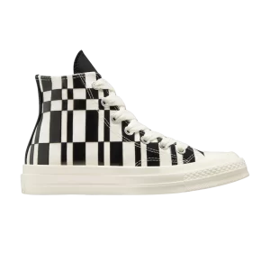 Converse Chuck 70 High 'Checkered Prints' Sneakers Egret/Black/Egret A08764C