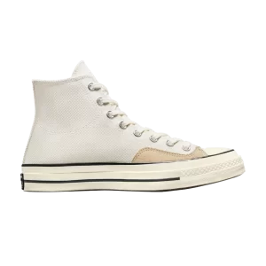 Converse Chuck 70 High 'Crafted Patchwork – Egret 'Sneakers Egret/Pale putty/Vintage white A06837C