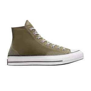 Converse Chuck 70 High 'Multi-Stitch Cotton – Mossy Sloth Green 'Sneakers Green hairy sloth/Fossils A07435C