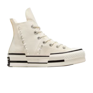 Converse Chuck 70 Plus High 'Gems' Sneakers Egret/Black/Egret A10287C