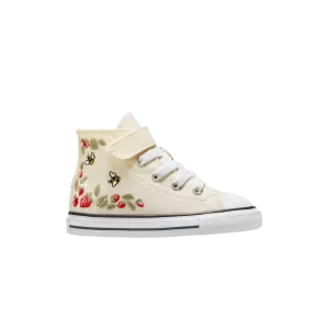 Converse Chuck Taylor All Star Easy-On High TD 'Berries & Bees' Sneakers Egret/Alligator's Friend/Red A06848F