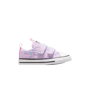 Converse Chuck Taylor All Star EasyOn Low TD 'Hearts' Sneakers Purple Steam/Oops Pink/White A08382C