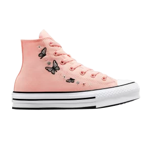 Converse Chuck Taylor All Star EVA Lift High GS 'Butterflies' Sneakers Soft Peach/White/Black A07355C