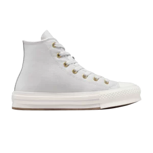 Converse Chuck Taylor All Star EVA Lift Platform High GS 'Tonal Canvas – Barely Grey 'Sneakers Barely grey/Egret/Gold A10382C