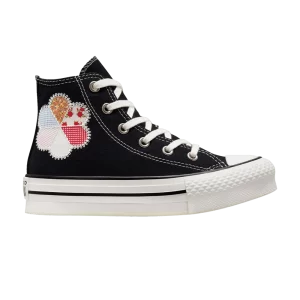 Converse Chuck Taylor All Star EVA Lift Platform High PS 'Crafted Patchwork' Sneakers Black/Pink sunrise A05166C