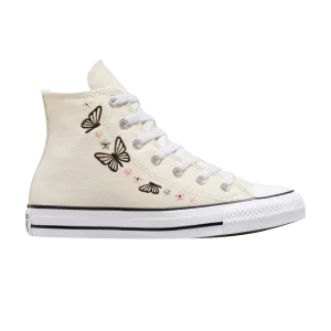 Converse Chuck Taylor All Star High GS 'Butterflies' Sneakers Egret/Black/White A07336F