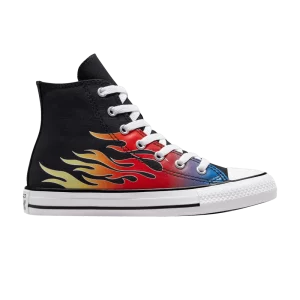 Converse Chuck Taylor All Star High GS 'Cars – Flames 'Sneakers Black/Black/White A04715F