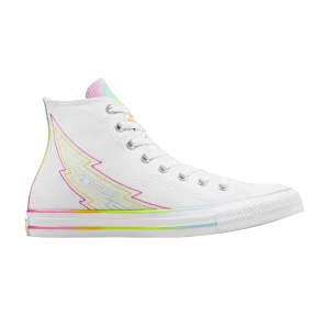 Converse Chuck Taylor All Star High 'Pride 2024' Sneakers White/White/Chaos Fuschia A10216C