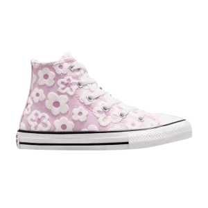 Converse Chuck Taylor All Star High PS 'Floral Embroidery' Sneakers Lilac Stardust/Grape Fizz A08117F