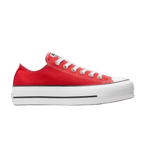 Converse Chuck Taylor All Star Lift Platform Low 'Fiery Red' Sneakers Fire Red/White/Black A12645C