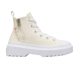 Converse Chuck Taylor All Star Lugged Lift Platform Easy On High PS 'Little Flowers' Sneakers Egret/Egret/Watermelon sweetness A10267C