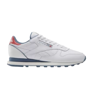 Reebok Classic Leather 'White Blue Slate' Sneakers White Shoes/Slate Blue/Asteroid Dust 100074344