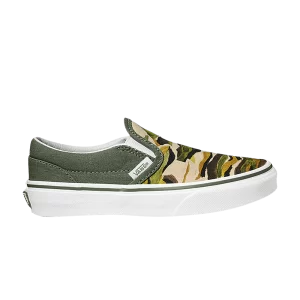 Vans Classic Slip-On Kids 'Painted Camo Green' Sneakers Painted Camo/Green/Multi VN0A5KXMBGK