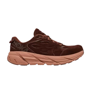 HOKA Clifton L Suede 'Cappuccino Cork' Sneakers Cappuccino/Cork 1122571 CCCR