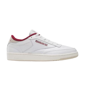 Reebok Club C 85 'White Classic Maroon' Sneakers White/Putty/Classic Burgundy 100032972