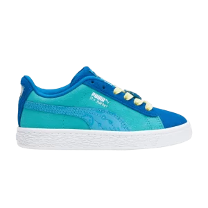 Puma Cocomelon x Suede AC Little Kid 'JJ' Sneakers Team Royal/Glowing Blue 393762 01