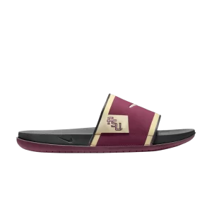 Nike College Offcourt Slide 'Florida State' Team Maroon/Dark Smoke Grey/Gold Team FN4138 600