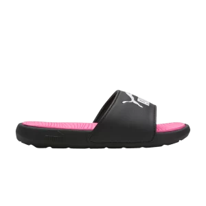 Puma Cool Cat 2.0 Slides Little Kid 'Black Knockout Pink' Black/White/Knockout Pink 390884 03