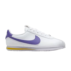 Nike Cortez GS 'Lakers' Sneakers White/Varsity Maize/Purple DM0950 105