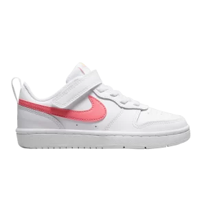 Nike Court Borough Low 2 PSV 'White Coral Chalk' White/Coral chalk/Light orange BQ5451 124