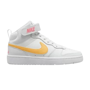 Nike Court Borough Mid 2 GS 'White Topaz Gold' Summit White/Coral Chalk/White/Topaz Gold CD7782 112