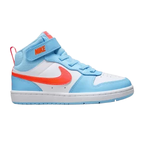 Nike Court Borough Mid 2 PS 'Aquarius Blue Orange' Aquarius Blue/White/Total Orange HF4792 407