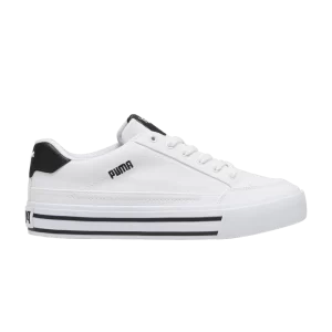 Puma Court Classic Vulc 'White Black' Sneakers White/Black 395020 02