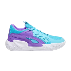 Puma Court Rider Chaos 'Bright Aqua Purple Glimmer' Sneakers Purple Mica/Bright Aqua/White 379013 06