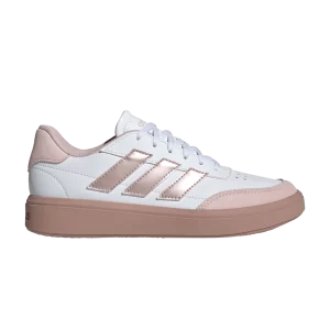 adidas CourtBlock J 'White Sandy Pink' Sneakers Cloud White/Sand Pink Metallic/Sand Pink ID6498