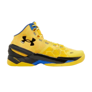 Under Armor Curry 2 Retro 'Double Bang' Sneakers Steeltown Gold/Taxi 3026281 700