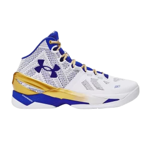 Under Armor Curry 2 Retro 'Gold Rings' 2024 Sneakers White/Gold Metallic/Team Royal 3027361 100