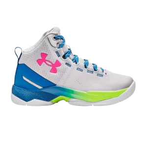 Under Armor Curry 2 Retro PS 'Splash Party' Sneakers Halo Gray/Electric Blue 3026306 100