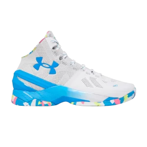 Under Armor Curry 2 Retro 'Splash Party' Sneakers 2023 White/Pink Mojo 3026282 100