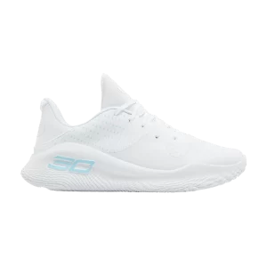 Under Armor Curry 4 Low FloTro 'April Showers' Sneakers White/Blue 3026620 100