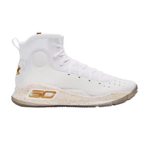 Under Armor Curry 4 Retro 'White Gold' 2024 Sneakers Lemon Ice/Metallic Gold 1298306 111