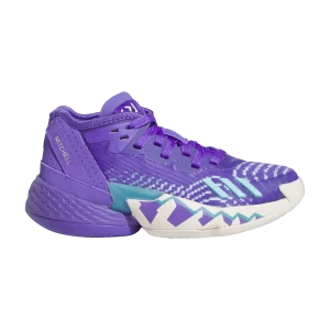 adidas D.O.N. sneakers Issue #4 Little Kid 'Throwback Utah Jazz 'Purple peak/White color/Blue color HP8696