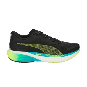 Puma Deviate Nitro 2 'Black Deep Aqua Lime' Sneakers Black/Deep Aqua/Lime Squeeze 376807 08