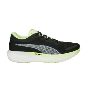 Puma Deviate Nitro 2 'Run 75' Sneakers Black/Quick Yellow/Light Mint 377782 01