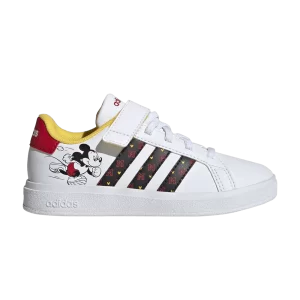 adidas Disney x Grand Court J 'Mickey Mouse' Sneakers White cloud/Black color/Better scarlet HP7760