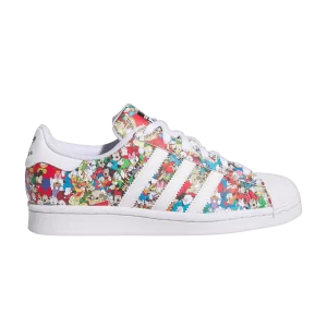 adidas Disney x Superstar J 'Mickey and Friends' Sneakers Black/Cloud White/Miracle White IG6857