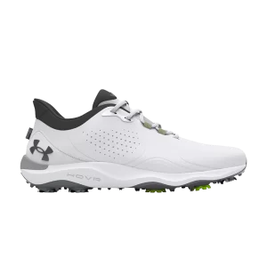 Under Armor Drive Pro Golf Wide 'White Metallic Gun Metal' Sneakers White/Pistol Metal 3026919 100